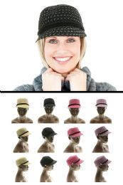 48 Wholesale Cadet Style Fashion Hat