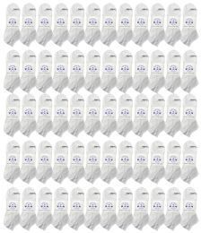 Yacht & Smith Women's White No Show Ankle Socks