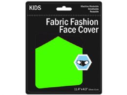 300 Wholesale Kids Neon Colored Washable Face Masks 3 Asst