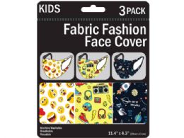 150 of 3 Pack Kids Washable Fun Masks 3 Assorted