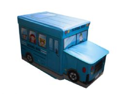 6 Pieces School Bus Storage Seat 2 Asst Colors - Home Decor