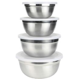 12 Units of Stainless Steel Mixing Bowl Set - Kitchen Tools & Gadgets