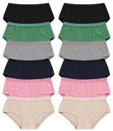 Yacht & Smith Womens Cotton Lycra Underwear, Panty Briefs, 95% Cotton Soft Assorted Colors, Size Medium