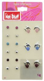 60 Bulk Assorted Earrings On A Card