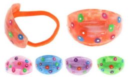 96 Pieces Childrens Pony Tail Holders Assorted Colors - PonyTail Holders
