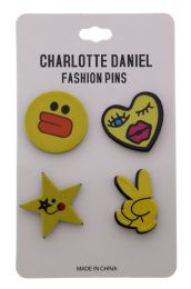 96 Pieces Fashion Pin Set - Tattoos and Stickers