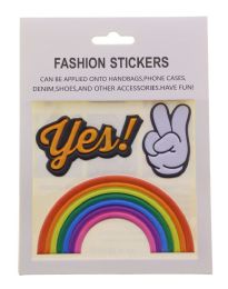 96 Bulk Fun Fashion Puff Stickers
