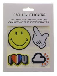 96 Pieces I Heart You Fashion Puff Stickers - Scrapbook Supplies