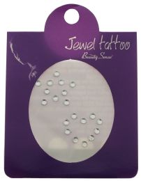 96 Pieces Crystal Tattoo In The Shape Of Hearts And Stars - Tattoos and Stickers