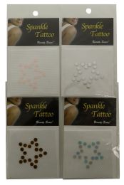 96 Pieces Assorted Crystal Tattoos In The Shape Of Stars - Tattoos and Stickers