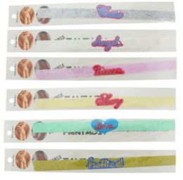 96 Bulk Self Adhesive Glitter Tattoo Ankle Bracelet