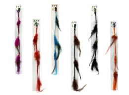 48 Wholesale Hair Clip With Braid And Feathers