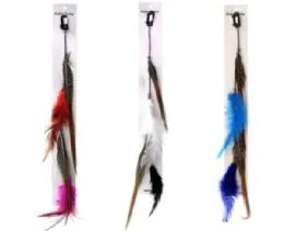 48 Pieces Hair Clip With Assorted Color Feathers - Hair Scrunchies