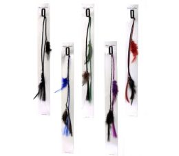 48 Pieces Hair Clip With Synthetic Hair Braid And Assorted Color Feathers - Hair Scrunchies