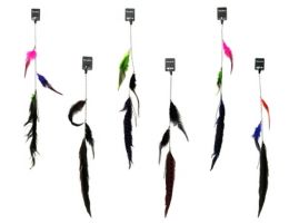 48 Pieces Hair Clip With Gun Metal Chain And Feathers - Hair Scrunchies