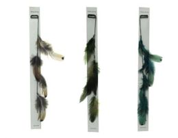 48 Wholesale Hair Clip With Long Chain And Feathers