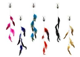 48 Pieces Hair Clip With Long Chain And Feathers - Hair Scrunchies