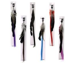 48 Pieces Hair Clip With Synthetic Hair And Feathers - Hair Scrunchies