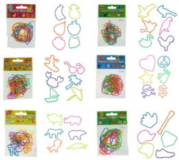 192 Pieces Assorted Shaped Silly Bands - Bracelets
