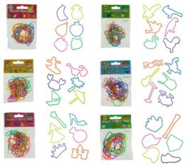 192 Pieces Assorted Shaped Silly Bands - Bracelets