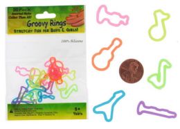 192 Pieces Musical Shaped Ring Silly Bands - Rings