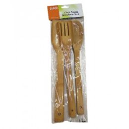 72 Wholesale All Natural Wooden Utensils Set