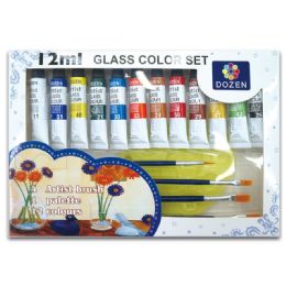 24 Wholesale Glass Color Set