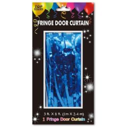 72 Wholesale Fringe Door Curtain In Royal Blue