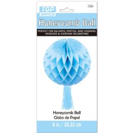 96 Pieces Honeycomb Ball In Light Blue - Hanging Decorations & Cut Out