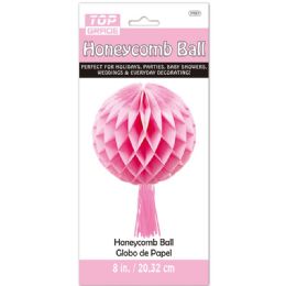 96 Pieces Honeycomb Ball In Light Pink - Hanging Decorations & Cut Out