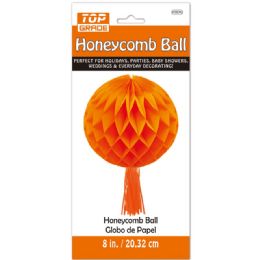 96 Pieces Honeycomb Ball In Orange - Hanging Decorations & Cut Out