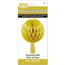 96 Pieces Honeycomb Ball In Gold - Hanging Decorations & Cut Out