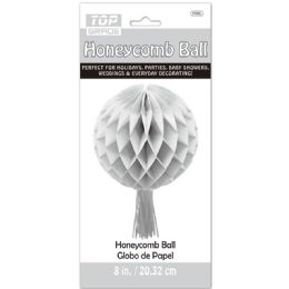96 Pieces Honeycomb Ball In Silver - Hanging Decorations & Cut Out