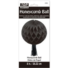 96 Pieces Honeycomb Ball In Black - Hanging Decorations & Cut Out