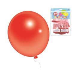 36 Pieces Pearly Red Balloons 50 Count - Balloons & Balloon Holder