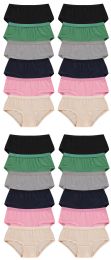 Yacht & Smith Womens Cotton Lycra Underwear, Panty Briefs, 95% Cotton Soft Assorted Colors, Size X Small