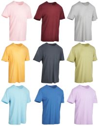 27 Wholesale Yacht & Smith Mens Assorted Color Slub T Shirt With Pocket - Size M