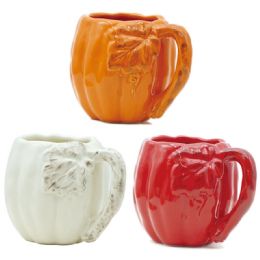 24 Pieces Harvest Mug In Assorted Color - Thanksgiving