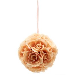 36 Units of Six Inch Pom Flower In Peach - Artificial Flowers
