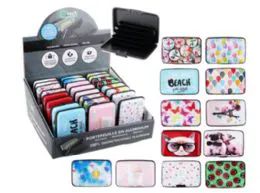 24 Wholesale Aluminum Card Guard Wallet Assorted Designs And Sayings