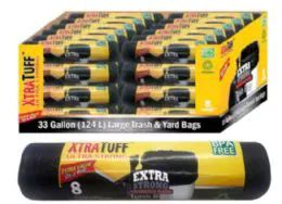 48 Wholesale Trash Bags 33 Gallon 8 Count