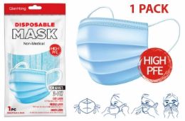 200 Wholesale 1 Pack Face Mask (blue)