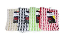 24 Pieces Checkered Dish Cloth 2 Pack - Kitchen Towels