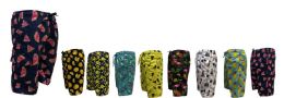 48 Pieces Men's Printed Swim Shorts Waterproof With Lining - Mens Bathing Suits