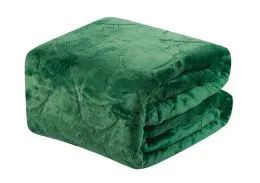 12 Pieces Eiffel Tower French Collection Throw In Green - Fleece & Sherpa Blankets
