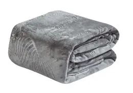 12 Wholesale Zebra Collection Throw In Grey