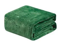 6 Bulk Louvre Embossed Blanket Queen Size In Green