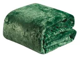 6 Pieces Versaille Collection Embossed Blanket Queen Size In Green - Fleece & Sherpa Blankets