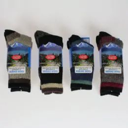 12 Wholesale Kids Merino Wool Boot Socks 2 Pack