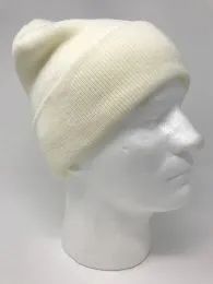 24 Wholesale Essential Insulated Cuff Cap By Hot Shot Gear White Unisex